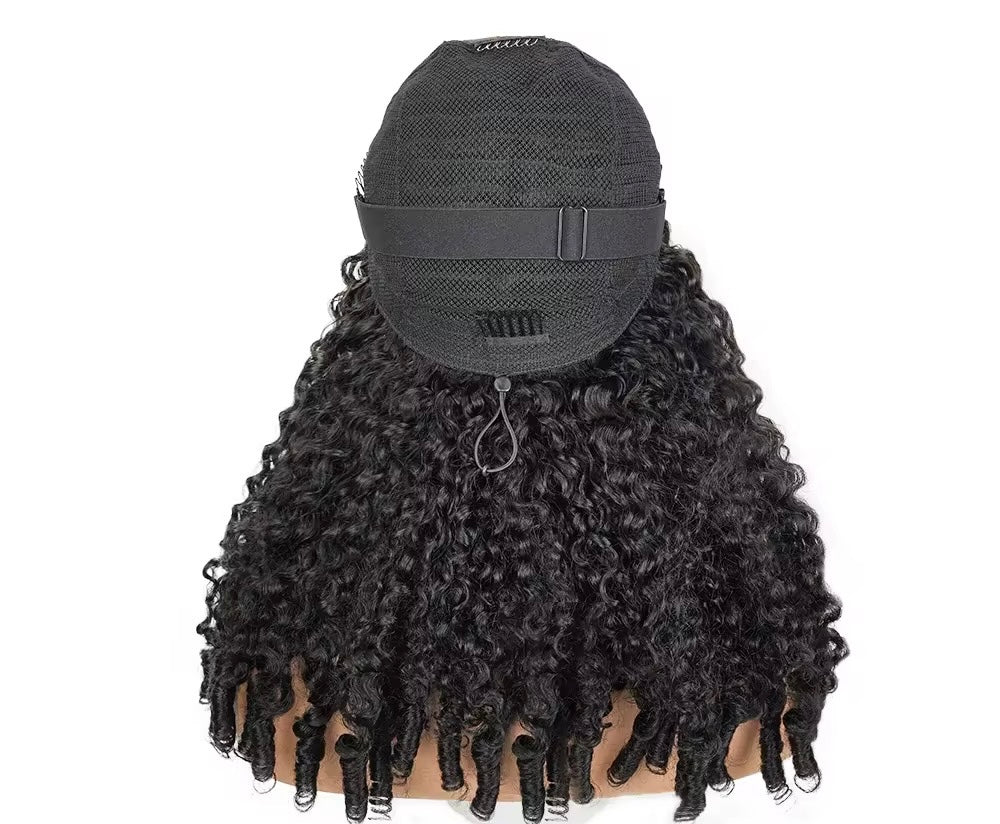 Burmese Curly Half Wig